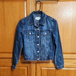 NEXT Women's Classic Indigo Blue Y2K Jean Jacket. Vintage Sz: 4 (US) EUC